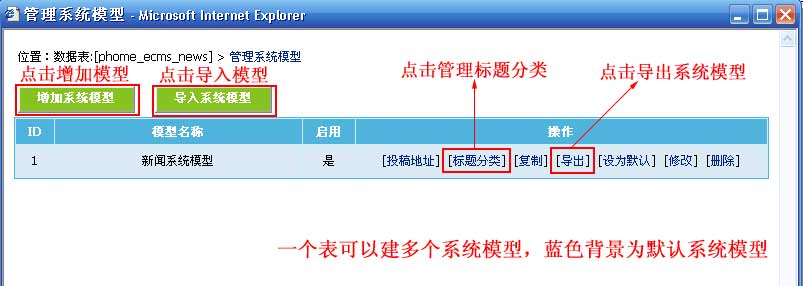 帝国CMS管理数据表如何设置 第13张