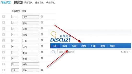 Discuz导航设置使用说明