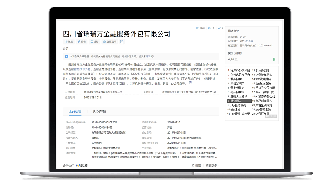 四川省瑞瑞方金融服务外包有限公司