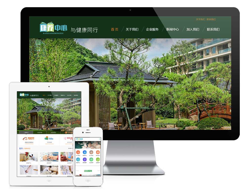 老年康养服务中心网站模板